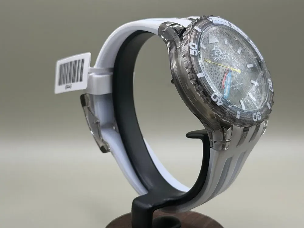 Invicta Subaqua 69448 44mm White Clear Case Dive Watch BNIB